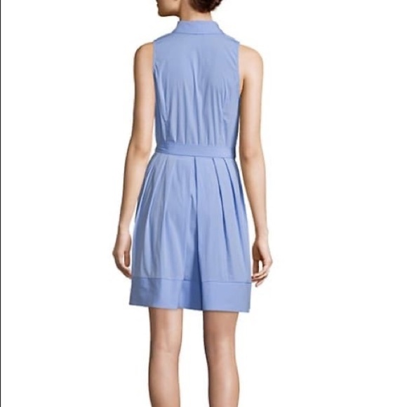 NWT Milly Sleeveless Pleated Shirt Dress - Picture 2 of 3